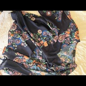 Eloquii Navy Blouse